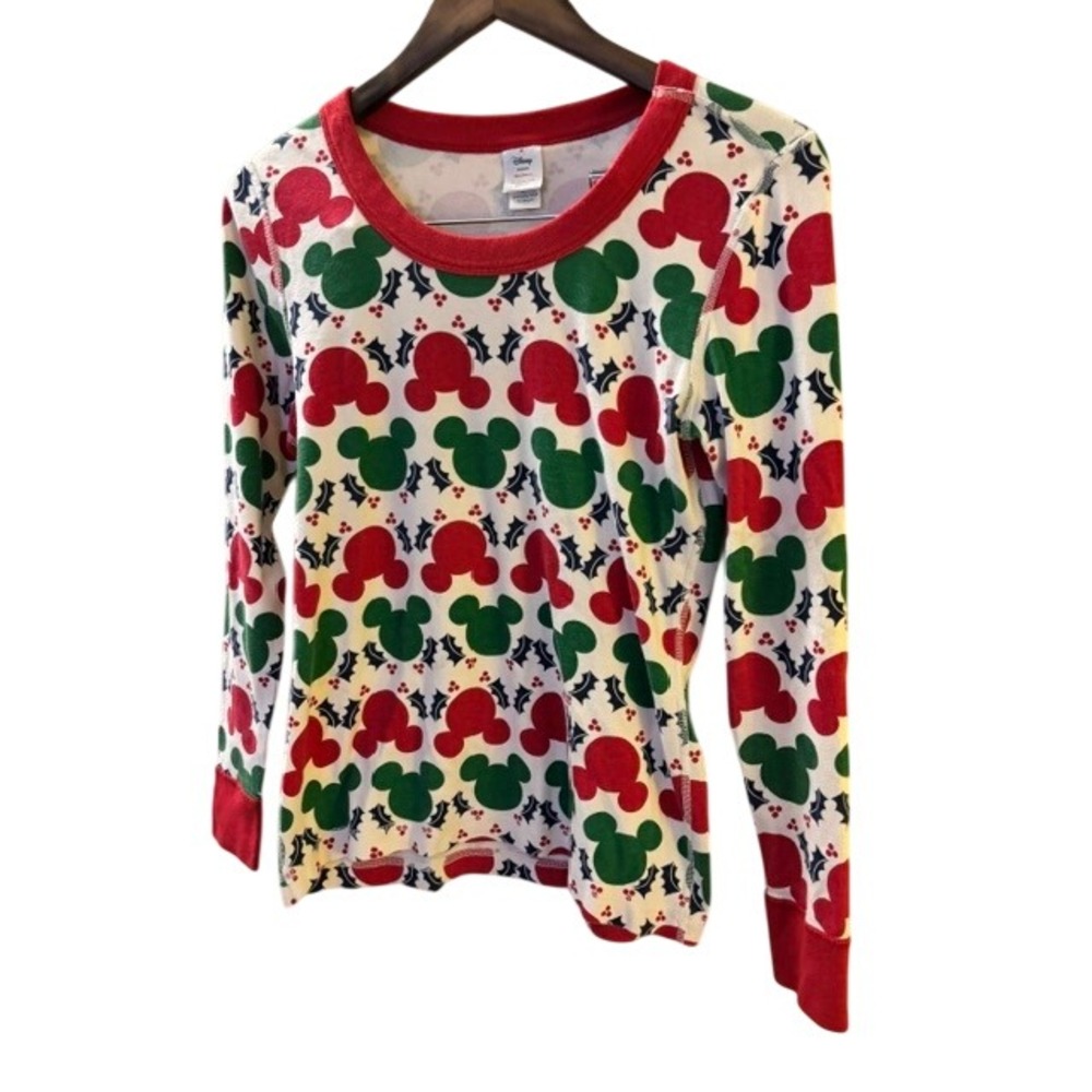 Hanna Andersson Disney Mickey Mouse Christmas Pajama Top Organic Cotton Medium